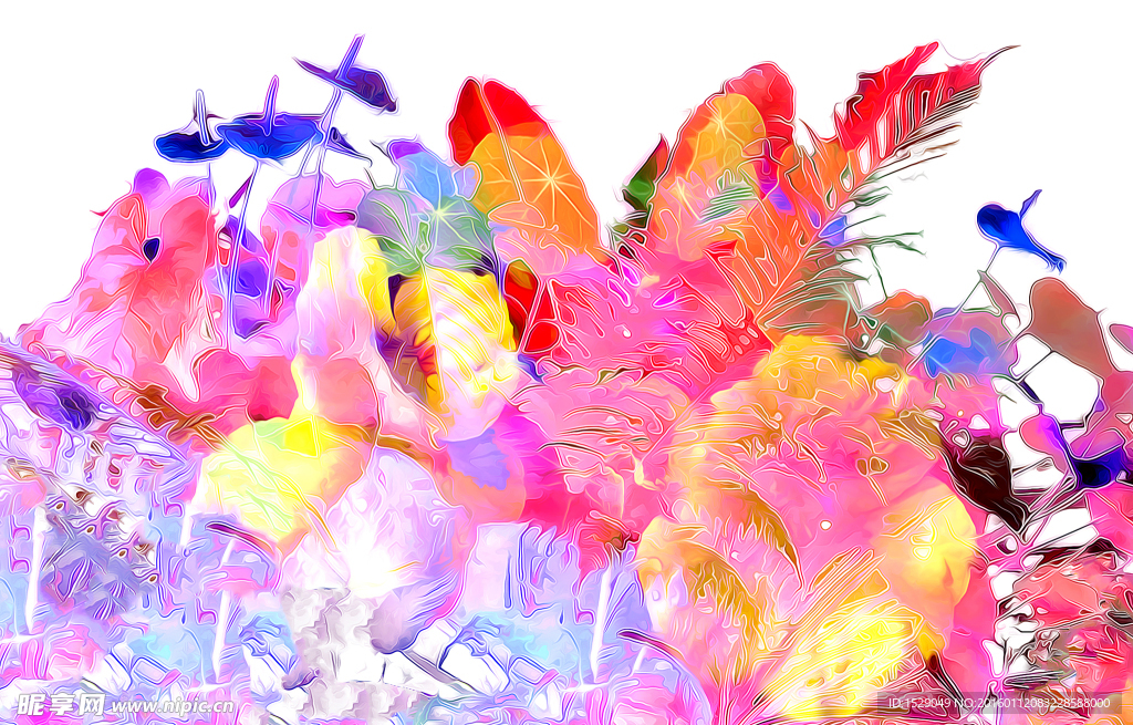 抽象花卉