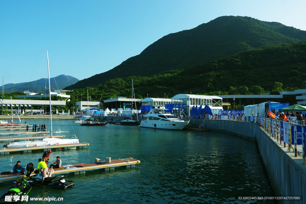 国际帆船 海山风光