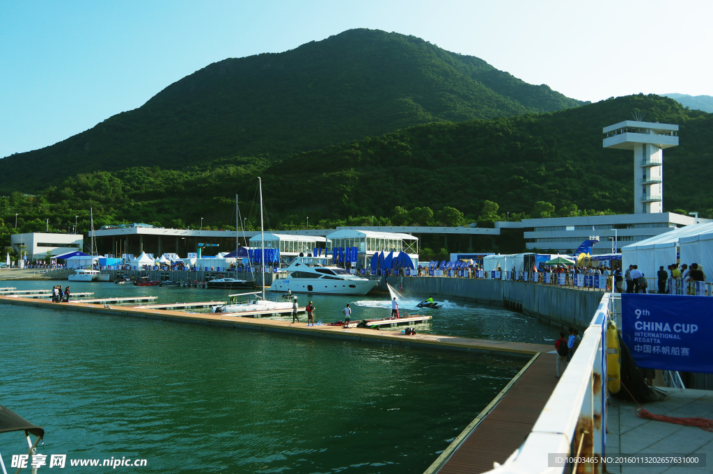 国际帆船 海山风光