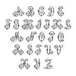花纹字母