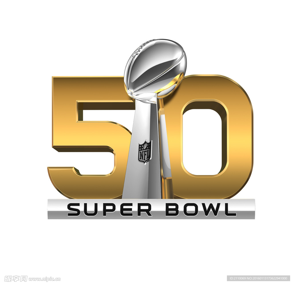 3D模型NFL超级碗logo