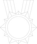 六角星勋章奖牌素材