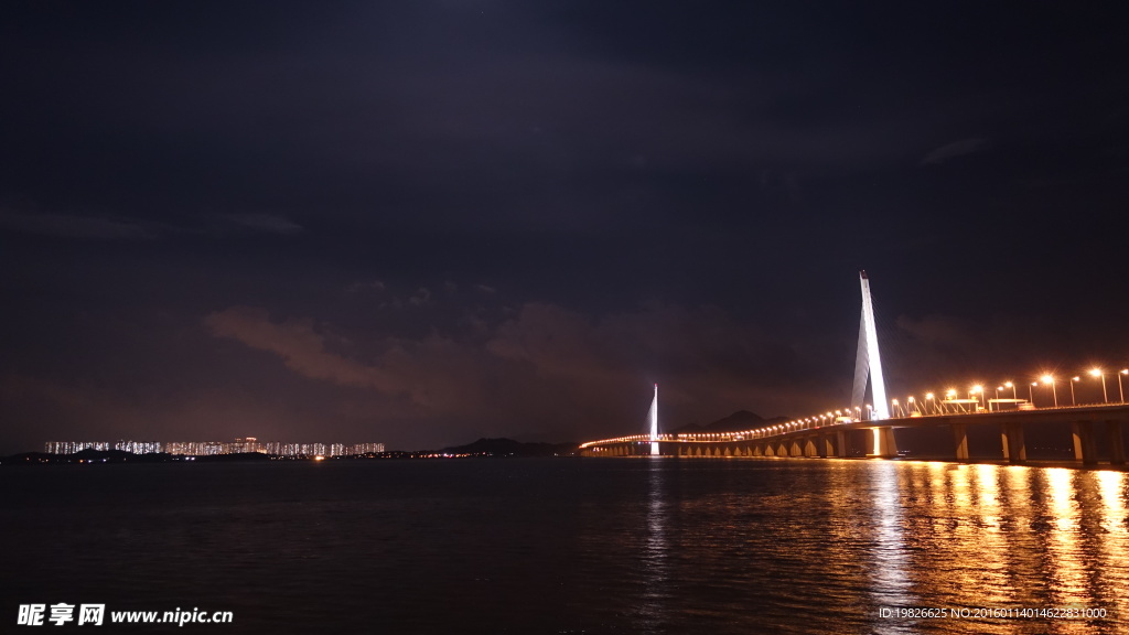 深圳湾大桥夜景