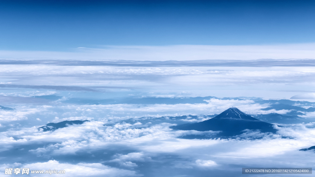 远眺富士山