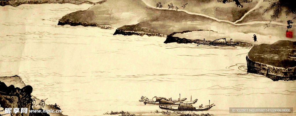 彭既白 山水
