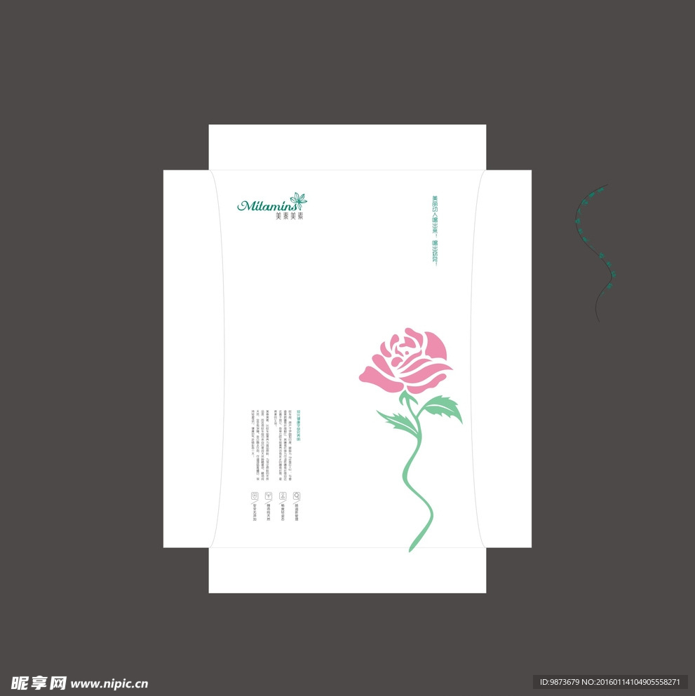 化妆品 包装 玫瑰