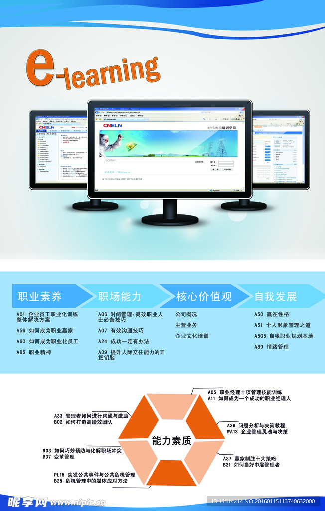 Elearning 宣传 海报