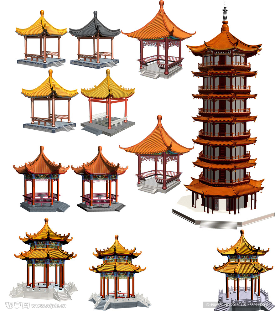 亭子古建素材