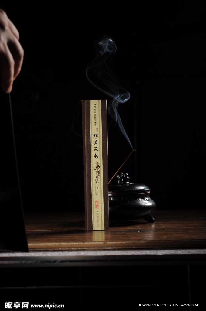 般若沉香线香静物摄影