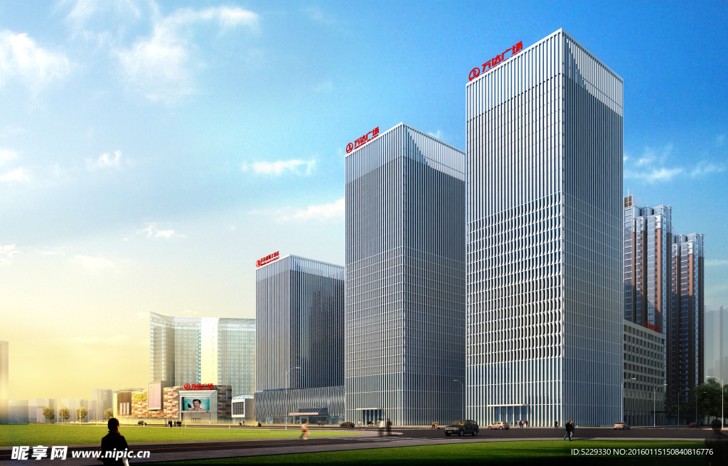 万达商业 效果图