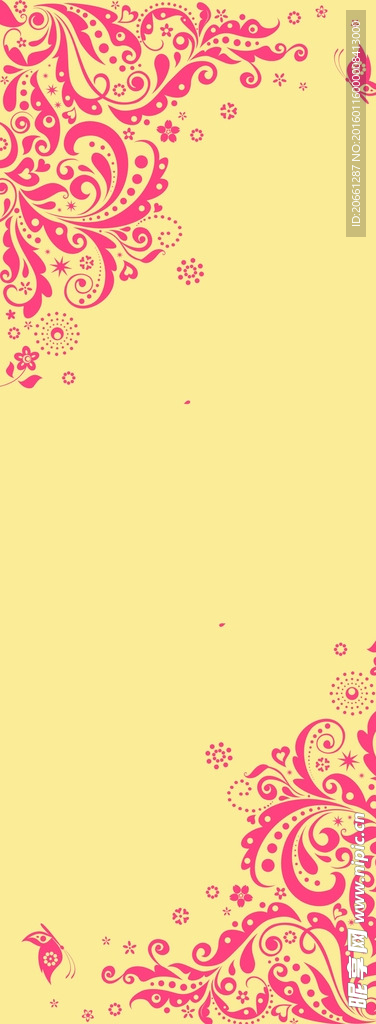 精美花纹易拉宝