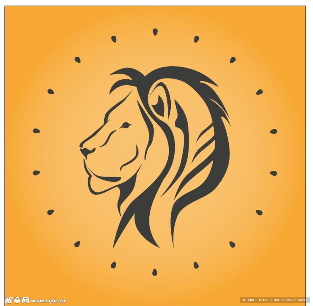手绘狮子头