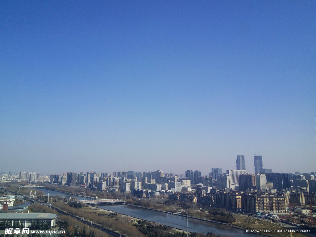 鸟瞰郑东新区