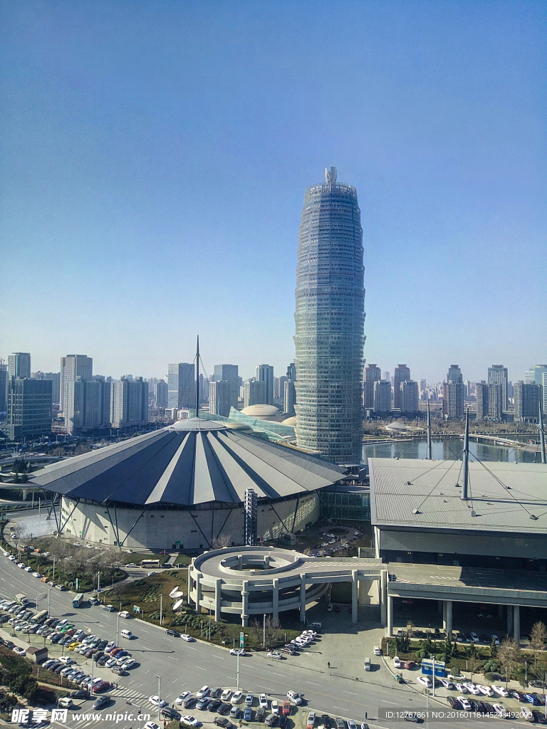 鸟瞰郑东新区