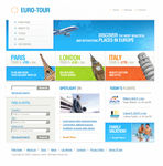 外国蓝色经典设计网页网站
