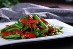 揽菜四季豆虾干