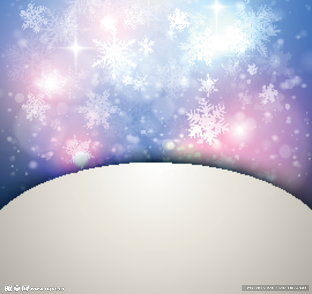 雪花光晕背景