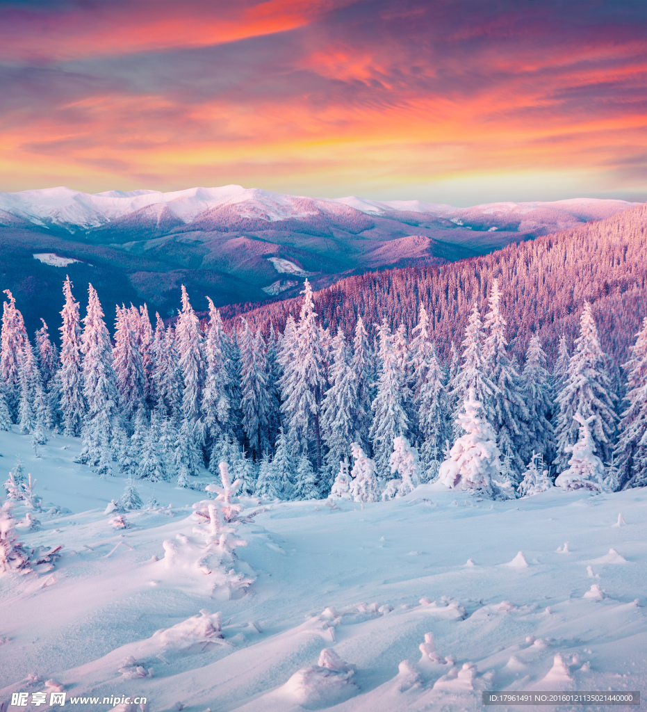 祖山雪景