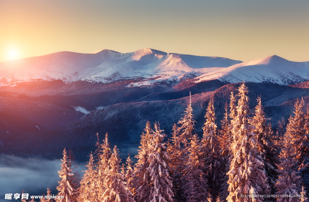 祖山雪景