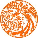 剪纸 凤凰