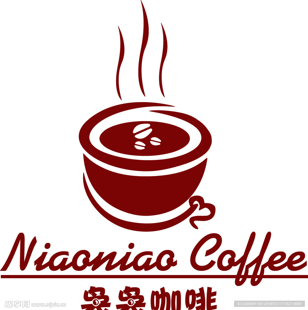 袅袅咖啡LOGO