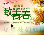 致青春 同学聚会签名墙