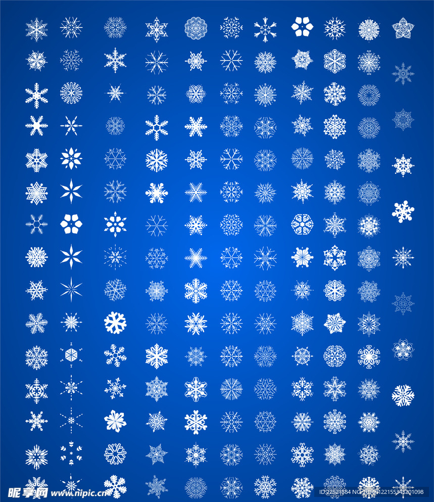 雪花矢量素材