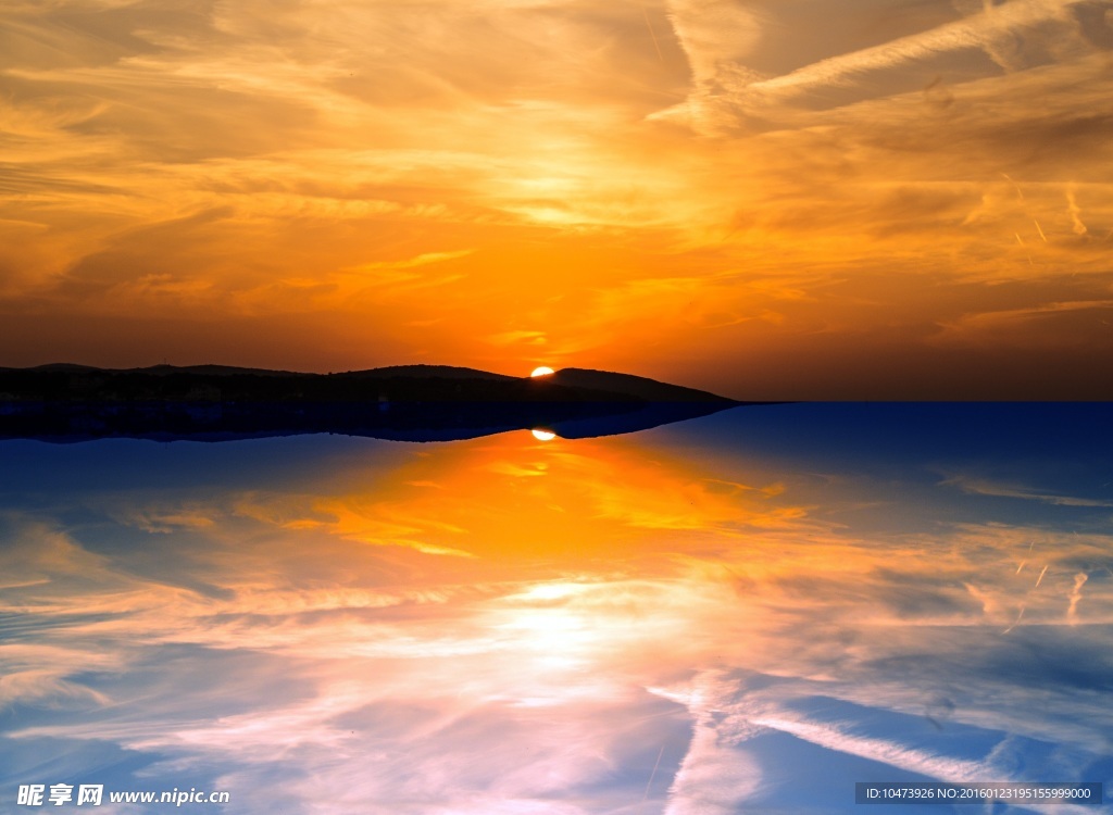 梦幻夕阳美景图片