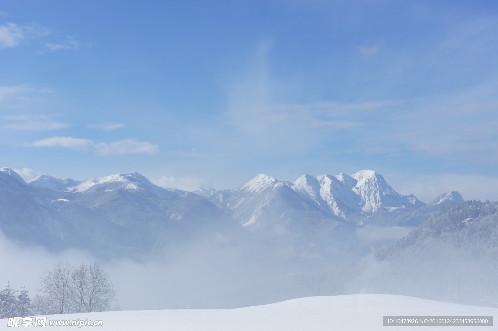 雪山风景摄影图片