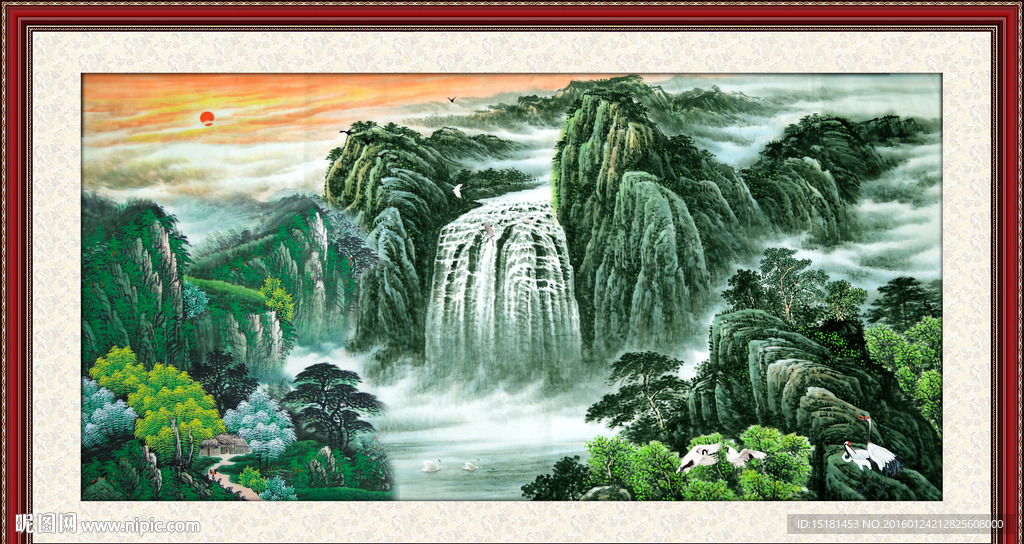 巨幅山水画