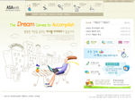 韩国网页设计卡通幼儿教育行业