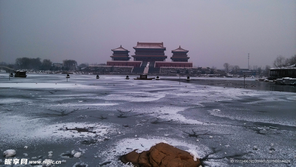 曹雪芹公园雪景