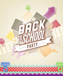 开学季party海报