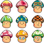 卡通蘑菇表情