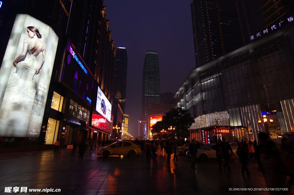 解放碑夜景