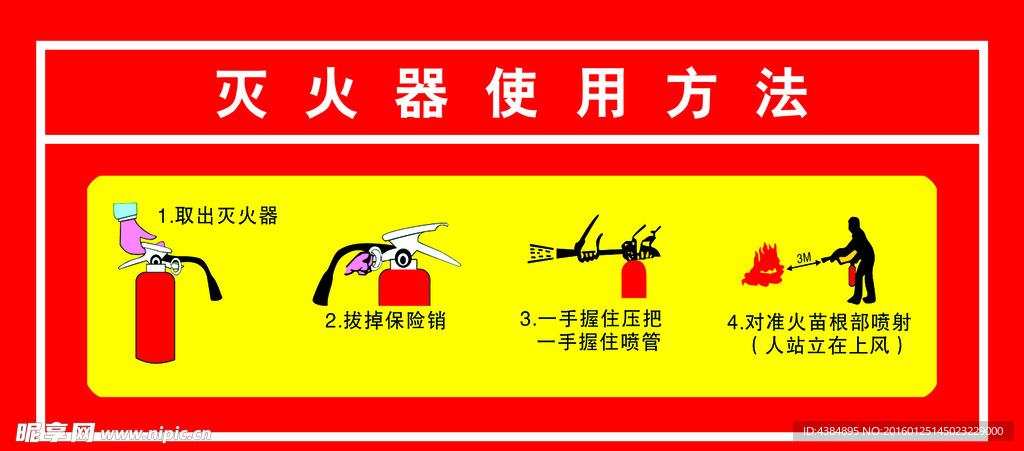 灭火器使用方法