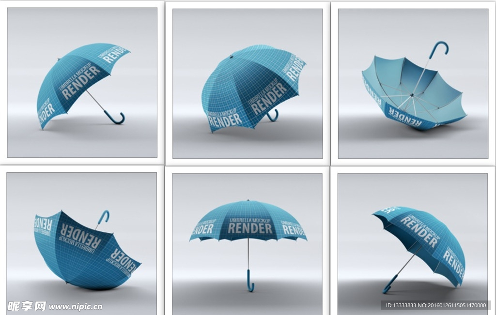 雨伞 企业用伞智能贴图