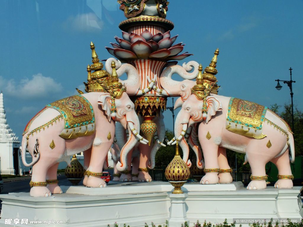曼谷象雕