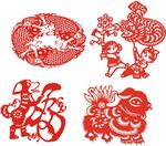 福字 小狗 鱼 舞狮子