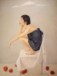 女孩 油画