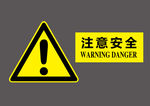 矢量可编辑三角警示牌
