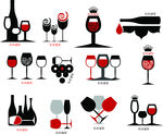 创意酒杯  logo  红酒