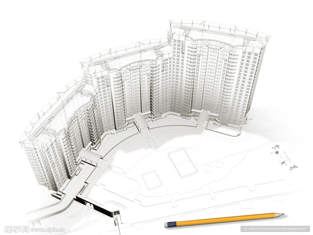 3D建筑图纸与模型