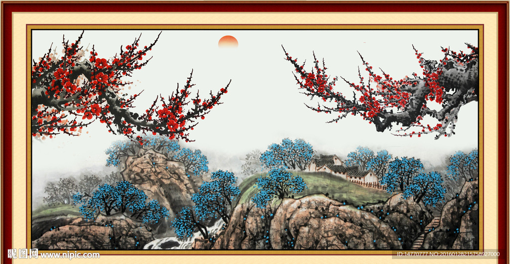 国画梅花