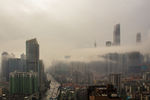 大雾下的广州塔