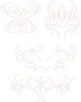 红色 花朵花纹