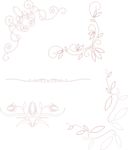 红色花朵花纹