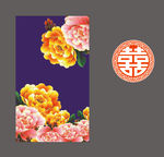 婚庆玫瑰花背景