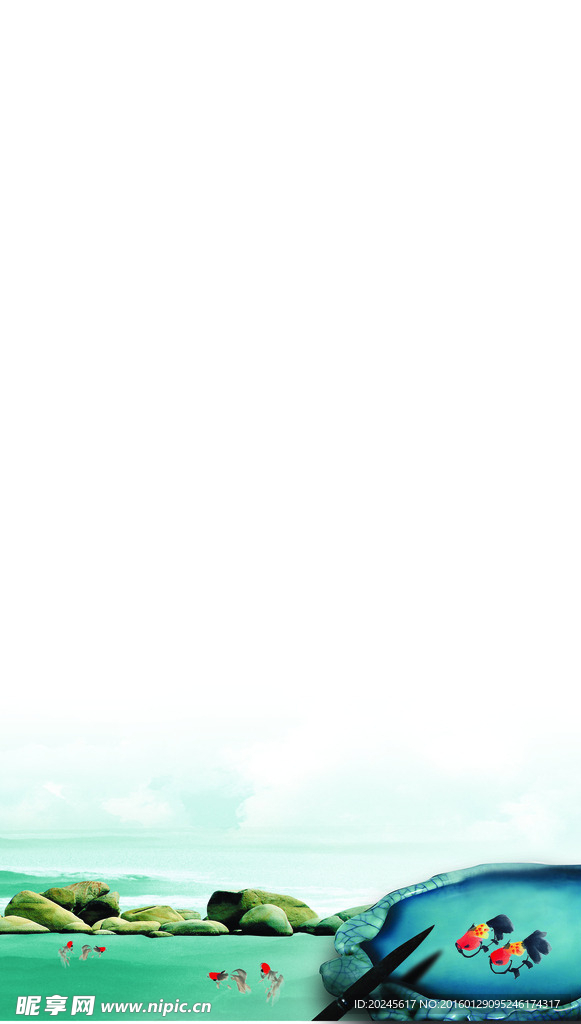 山水墨背景