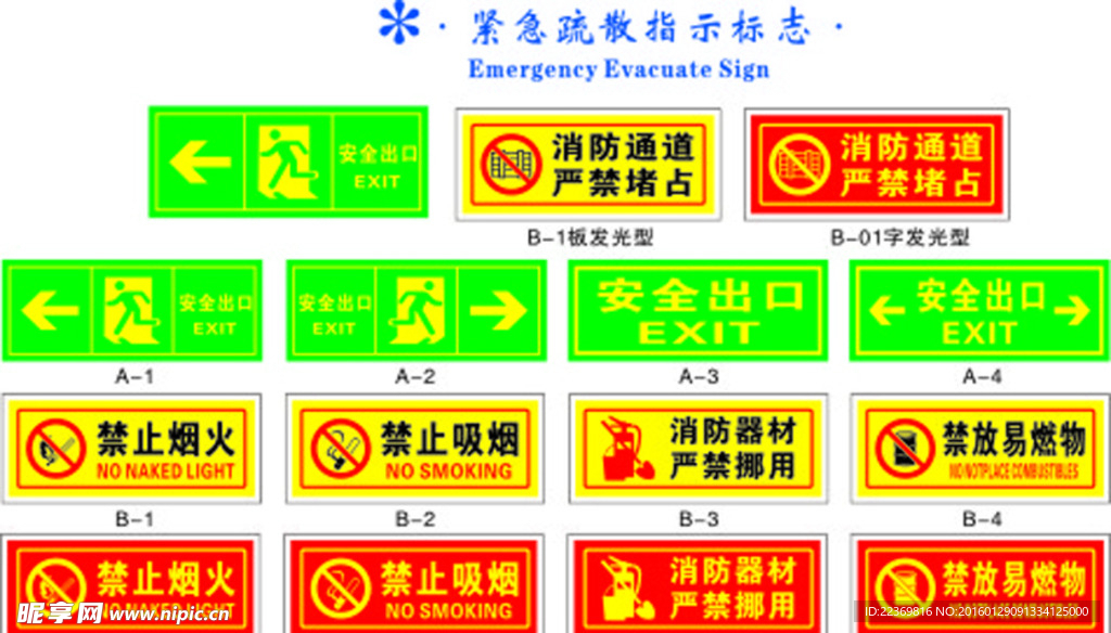 紧急疏散指示标志